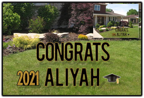 Congrats Grad Yard Letters