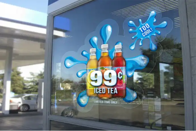 Clear Static Cling Window Decals & Temporary Glass Graphics