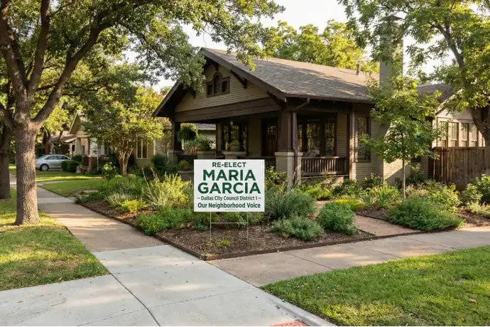 Dallas Political Yard Signs