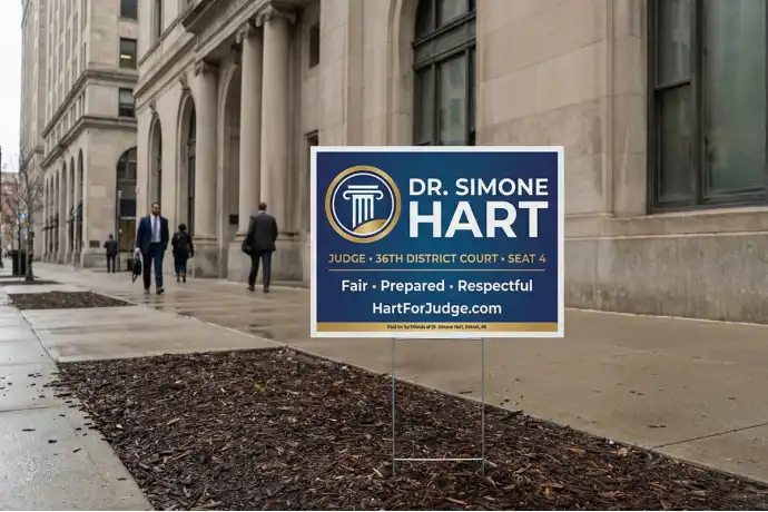 Detroit Political Yard Signs