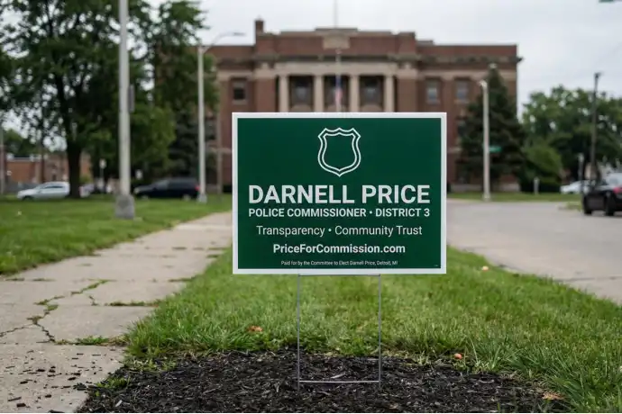 Detroit Political Yard Signs