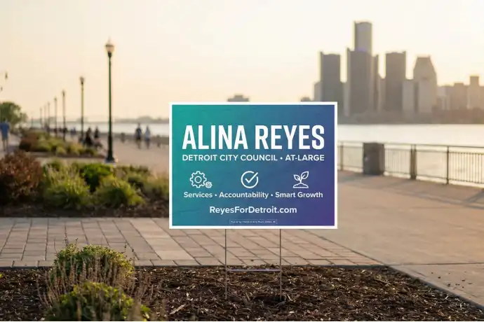 Detroit Political Yard Signs