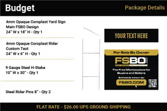 FSBO Budget Pack