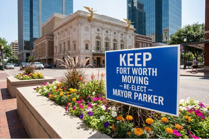 Fort Worth Political Yard Signs