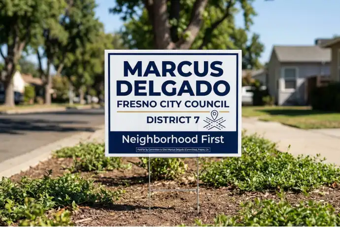 Fresno Political Yard Signs