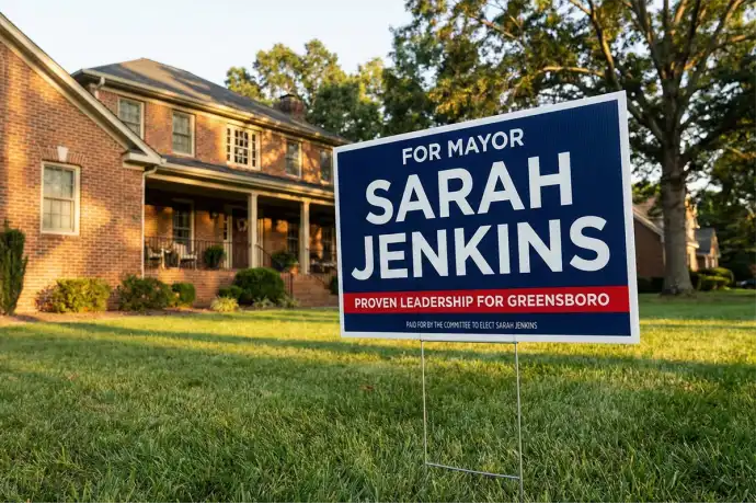 Greensboro Political Yard Signs