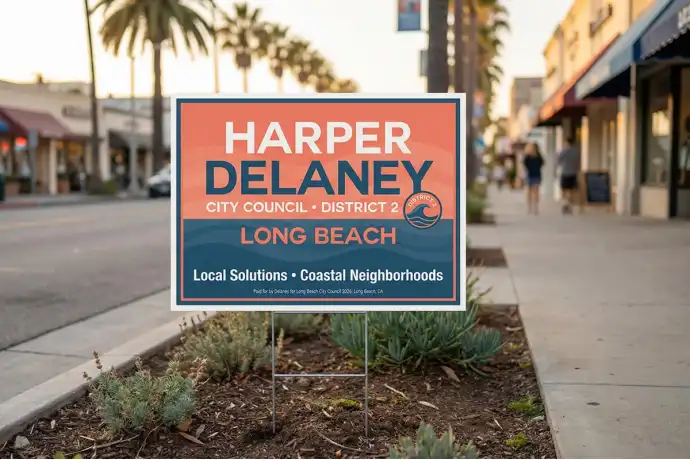 Long Beach Political Yard Signs