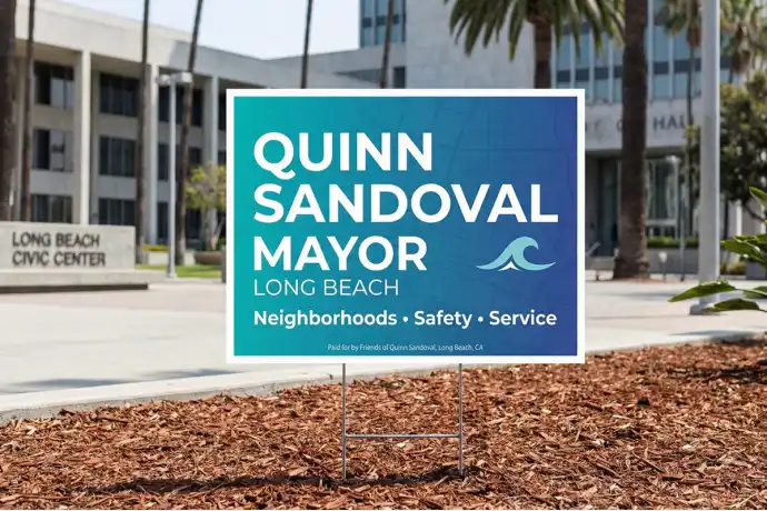 Long Beach Political Yard Signs