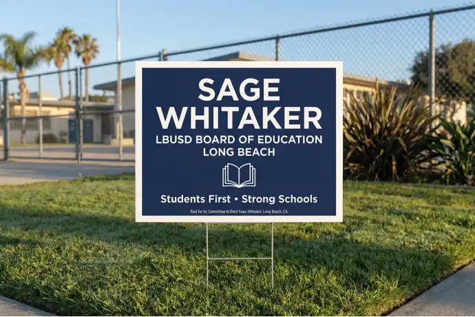 Long Beach Political Yard Signs