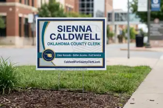 Oklahoma City Political Yard Signs