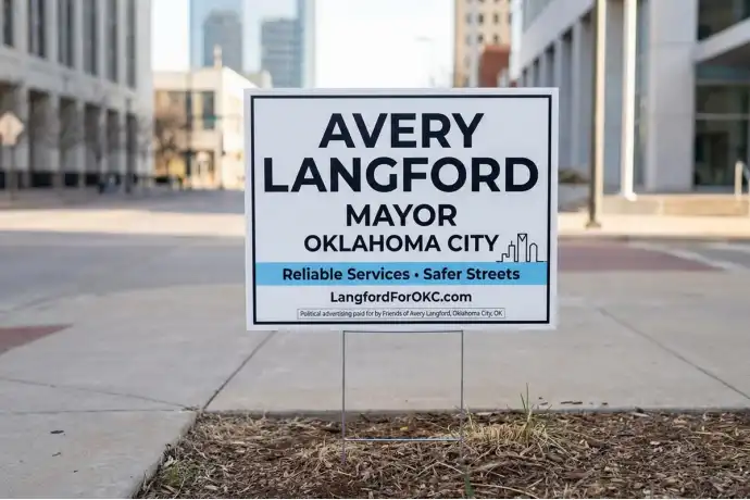 Oklahoma City Political Yard Signs