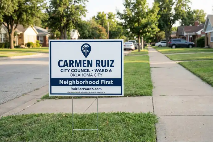 Oklahoma City Political Yard Signs