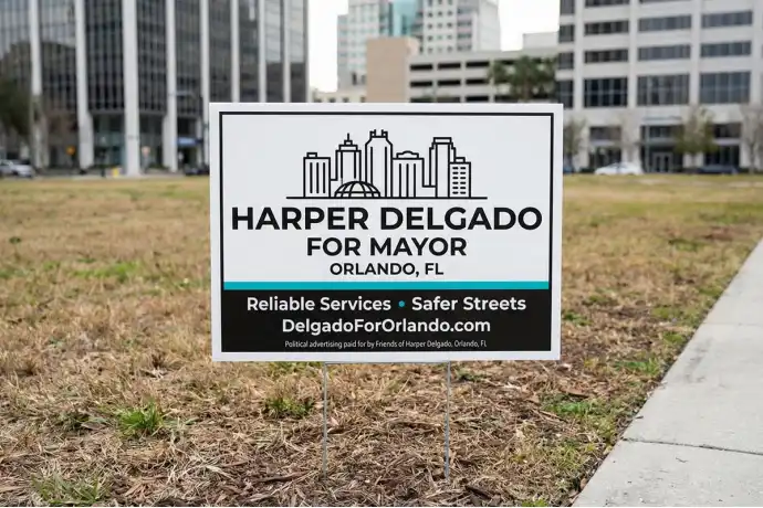 Political Yard Signs Orlando 