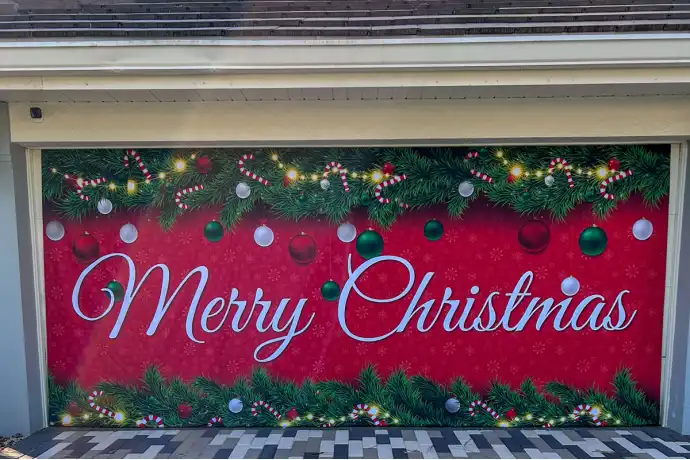 Premium Fabric Garage Door Banner - Ready To Ship