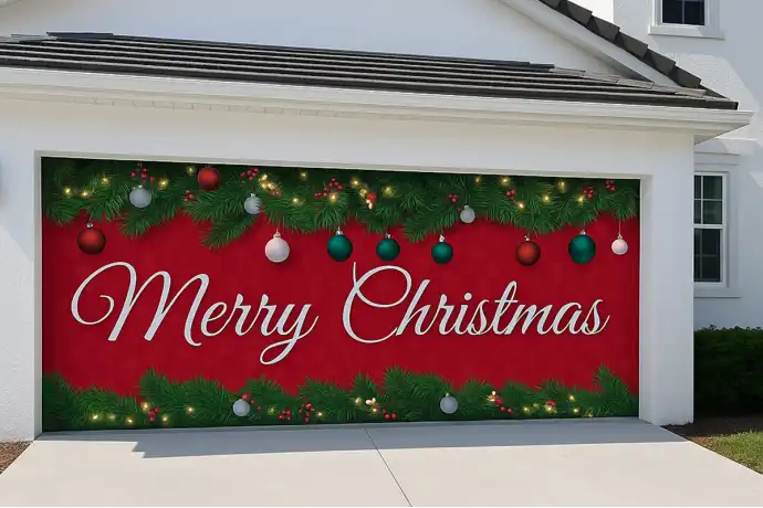 Premium Fabric Garage Door Banner - Ready To Ship