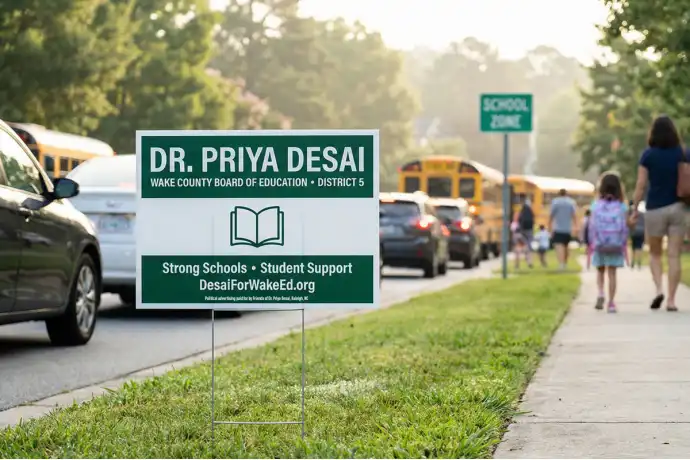 Raleigh Political Yard Signs