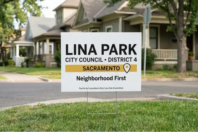 Sacramento Political Yard Signs