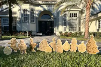 Sandy Christmas Yard Sign Kit - Ready To Ship