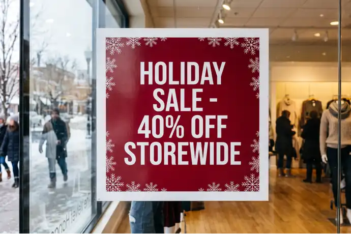 Christmas WIndow Signs
