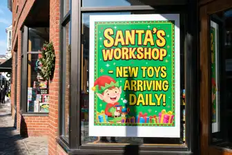 Christmas WIndow Signs