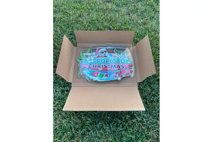 Tropical Christmas Yard Sign Kit - Ready To Ship