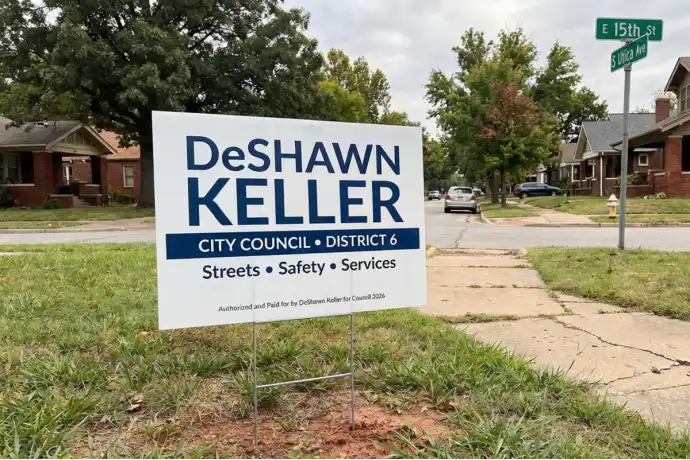 Tulsa Political Yard Signs