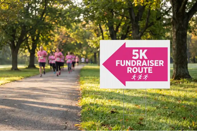Breast Cancer Awareness Yard Signs 