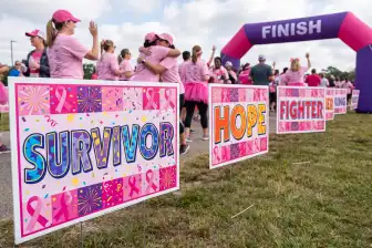 Breast Cancer Awareness Yard Signs 