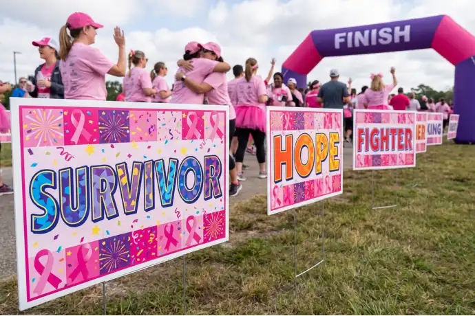 Breast Cancer Awareness Yard Signs 