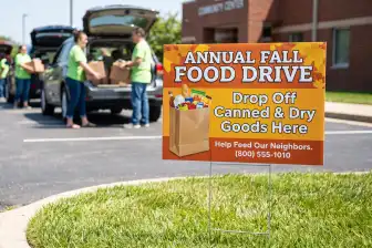 Charity Drive Yard Signs