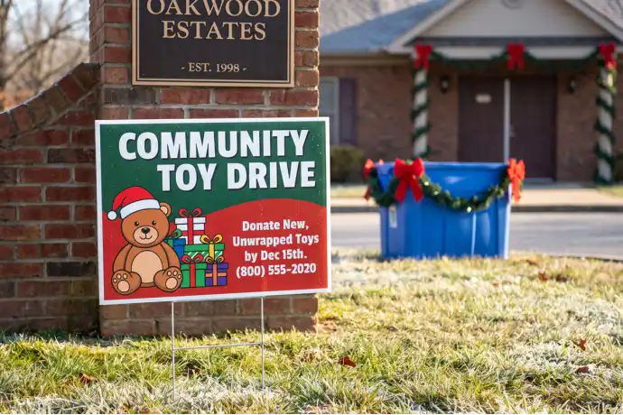 Charity Drive Yard Signs