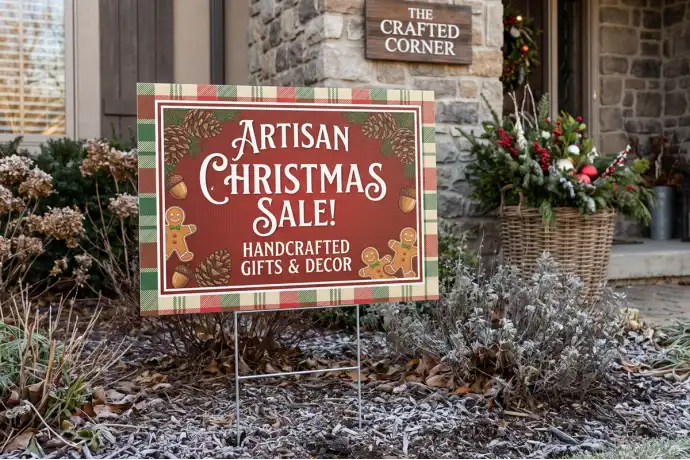 Christmas Sale Yard Signs