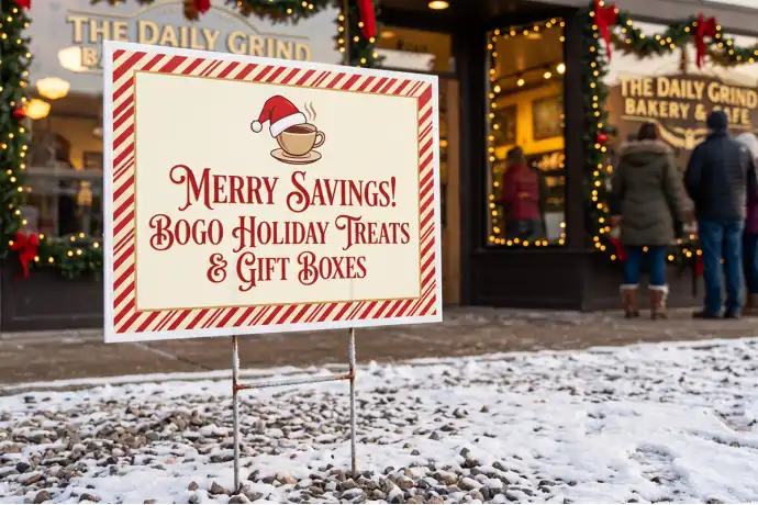 Christmas Sale Yard Signs