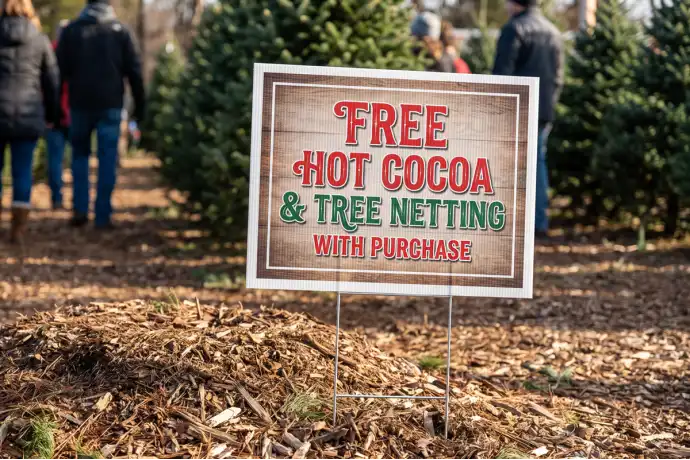 Christmas Tree Lot Yard Signs