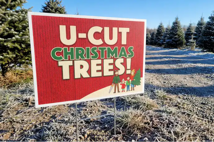 Christmas Tree Lot Yard Signs