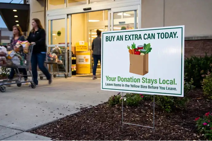 Food Drive Yard Signs