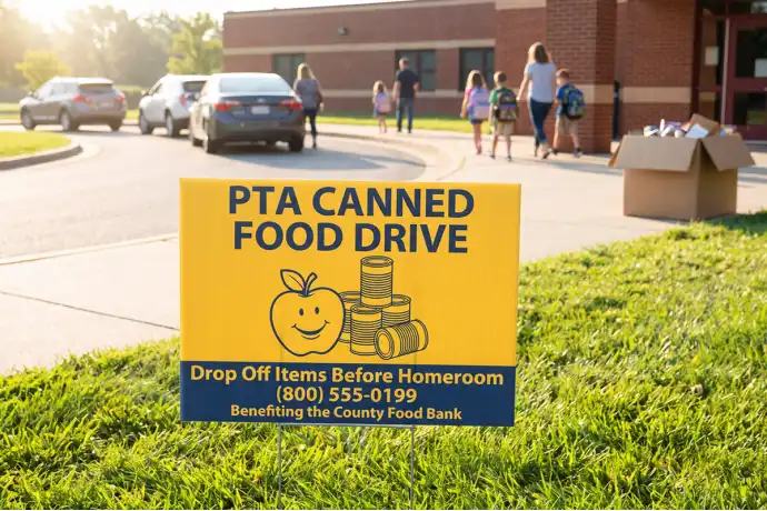 Food Drive Yard Signs