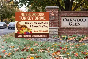 Food Drive Yard Signs