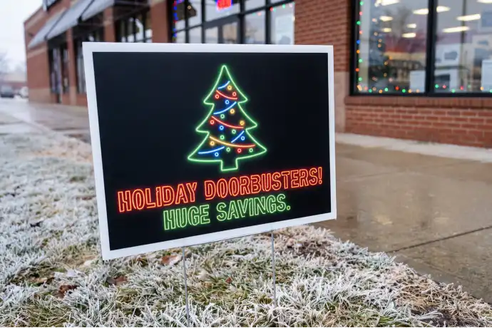 Holiday Sale Yard Signs
