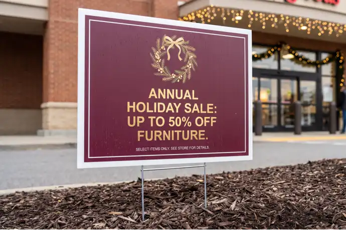 Holiday Sale Yard Signs