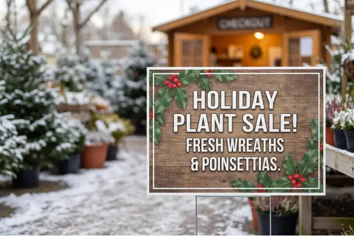 Holiday Sale Yard Signs