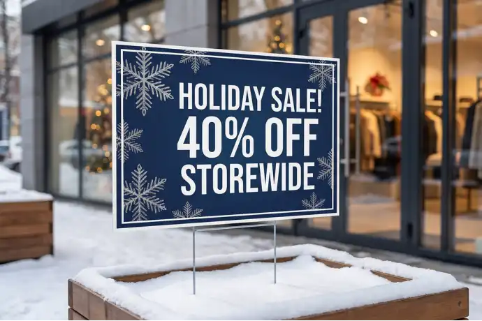 Holiday Sale Yard Signs