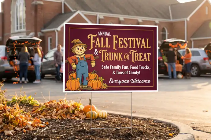 Trunk or Treat Yard Signs