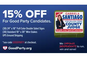 Good Party Campaign Yard Sign Package