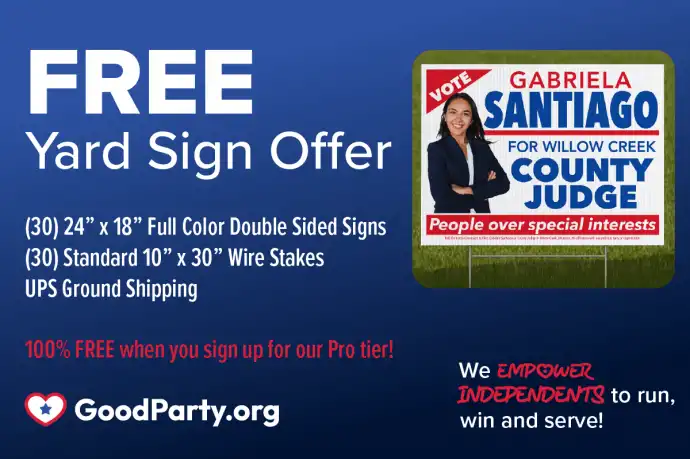 Good Party Campaign Yard Sign Package