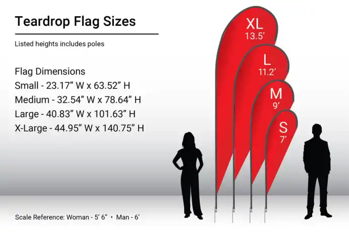 Premium Teardrop Flag