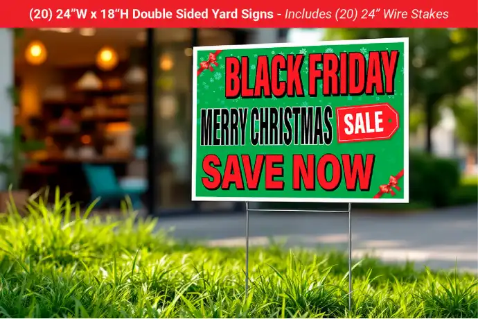 Black Friday Retail Promo Kit - Ready To Ship