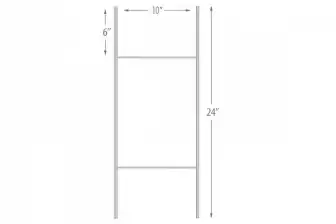 Wide Economy 10" x 24" Wire Stakes