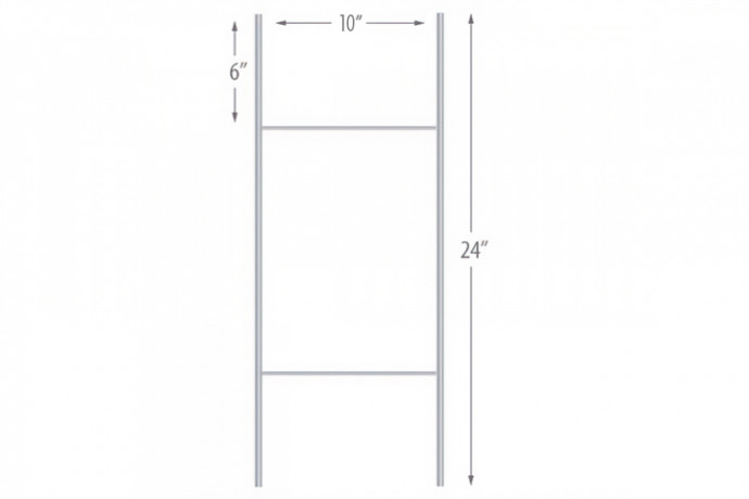 Wide Economy 10" x 24" Wire Stakes