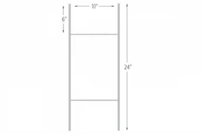 Wide Economy 10" x 24" Wire Stakes